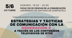Expertos de RTVE participan en las jornadas de formación docente impartidas en Santiago